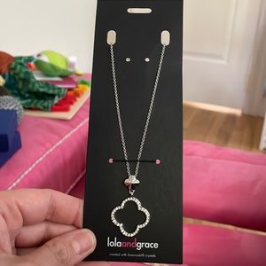 Lola & Grace spike necklace made with Swarovski crystals. Brand new.